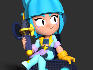Janet - Brawl Stars 3D Print Model