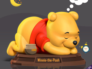 Pooh is sleeping 3D Print Model
