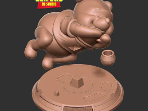 Pooh is sleeping 3D Print Model
