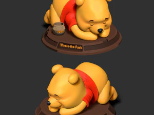 Pooh is sleeping 3D Print Model