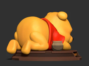 Pooh is sleeping 3D Print Model