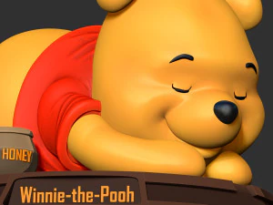 Pooh is sleeping 3D Print Model