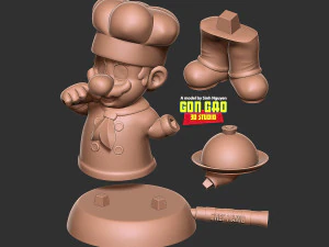 Chef Mario Modèles 3D en vedette