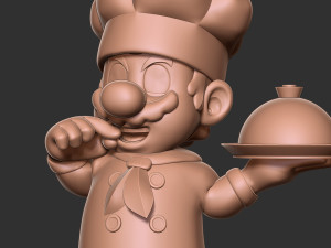 Chef Mario Model Cetak 3D