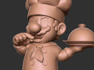 Chef Mario Modèles 3D en vedette