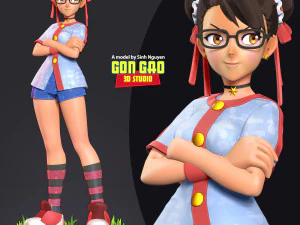 Chun-Li - Pronto para lutar Modelo de Impressão 3D