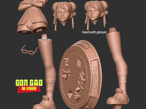 Chun-Li - Ready to fight 3D Print Model