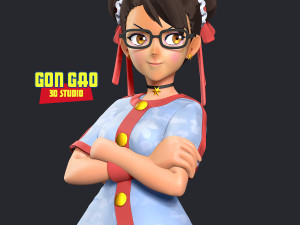 Chun-Li - Ready to fight Model Cetak 3D