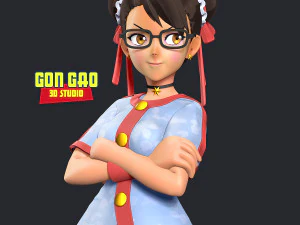 Chun-Li - Ready to fight 3D Print Model