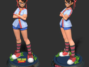 Chun-Li - Ready to fight 3D Print Model