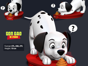 Lucky - 101 dalmatians 3Dプリントモデル