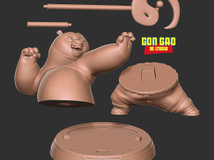 Master Po - Kung Fu Panda 4 3Dプリントモデル