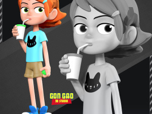 Kid Gwen Tennyson Fanart Modelo de impresión 3D