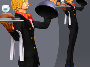 Sanji - One Piece Fanart 3D प्रिंट मॉडल