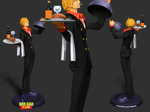 Sanji - One Piece Fanart 3D Print Model