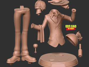 Sanji - One Piece Fanart 3D Print Model