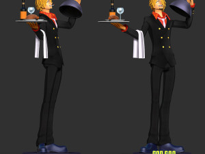 Sanji - One Piece Fanart 3D Принт Модель