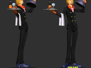 Sanji - One Piece Fanart 3D Print Model