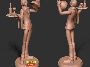Sanji - One Piece Fanart 3D Print Model