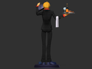 Sanji - One Piece Fanart 3D Принт Модель