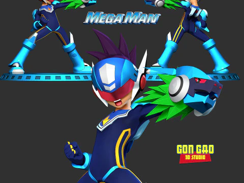 Mega Man Star Force 3D Print Model