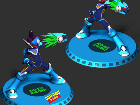 Mega Man Star Force 3D 프린트 모델