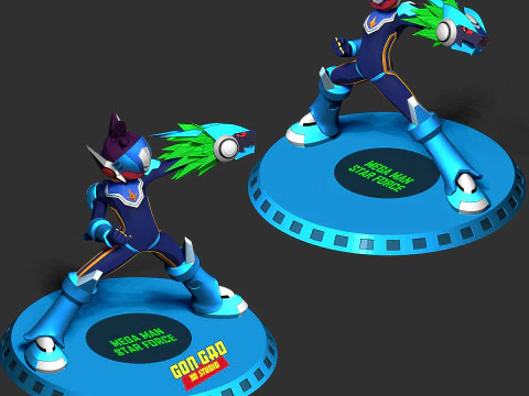 Mega Man Star Force 3D Print Model