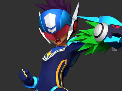 Mega Man Star Force 3D 프린트 모델