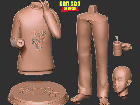 Saitama before bedtime 3D Принт Модель