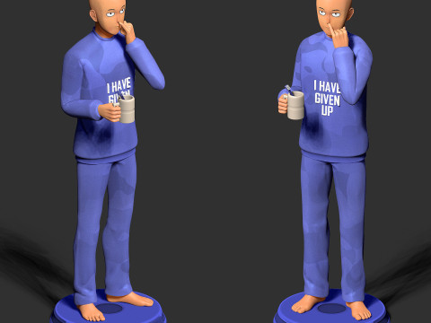 Saitama before bedtime 3D Принт Модель