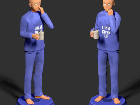 saitama antes de dormir Modelo de impresión 3D