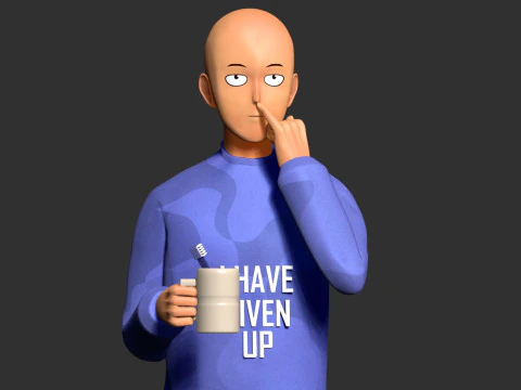 saitama antes de dormir Modelo de impresión 3D