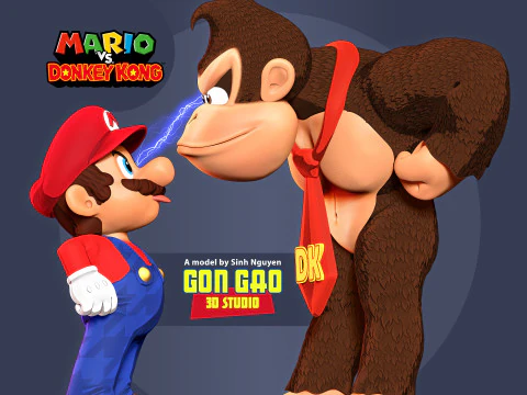Маріо проти Донкі Конга 3D Принт Модель