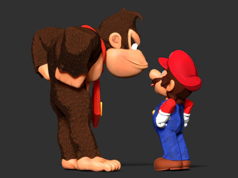 Mario contro Donkey Kong Modello di stampa 3D
