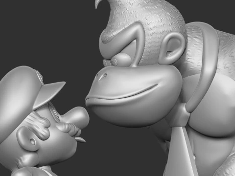 Mario contro Donkey Kong Modello di stampa 3D