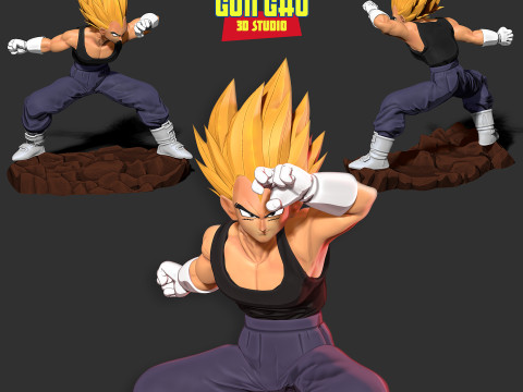 Vegeta took a defensive stance 3D 打印模型