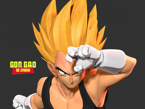 Vegeta took a defensive stance 3D Print Model