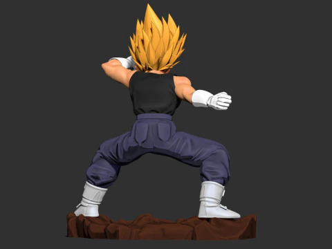 Vegeta took a defensive stance 3D Print Model