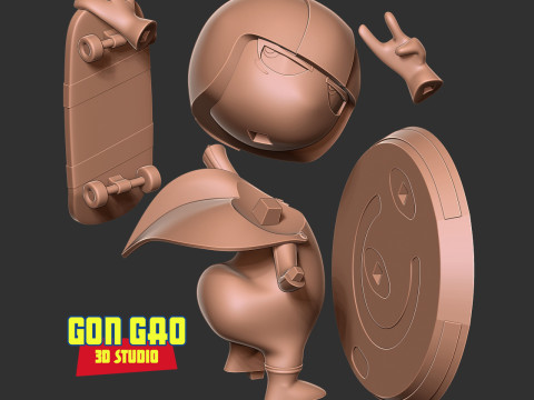 Kick Buttowski Fanart Modèles 3D en vedette