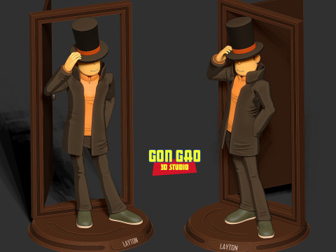 Professor Layton 3D Print Model
