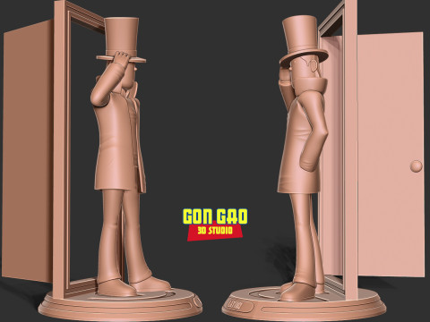 Professor Layton 3D Print Model