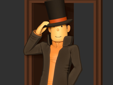 Professor Layton 3D Print Model