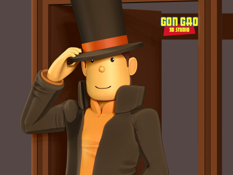 Professor Layton 3D Print Model