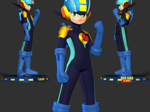 Mega Man Battle Network Model do druku 3D