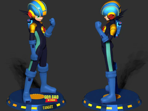 Mega Man Battle Network 3D Print Model