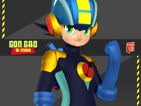 Mega Man Battle Network Model do druku 3D