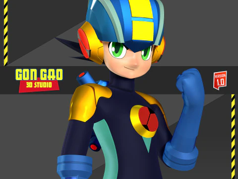 Mega Man Battle Network 3D Print Model