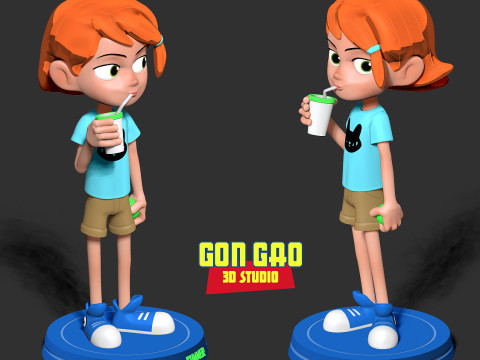 Kid Gwen Tennyson Fanart 3D Print Model