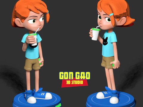 Kid Gwen Tennyson Fanart 3D Print Model