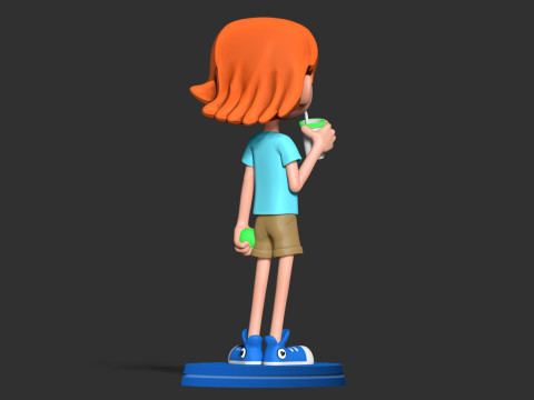 Kid Gwen Tennyson Fanart 3D Print Model
